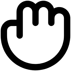 Hand Grabbing Icon from Phosphor Regular Set