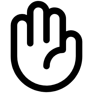 Hand Palm Icon from Phosphor Regular Set