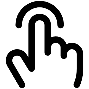 Hand Tap Icon from Phosphor Regular Set