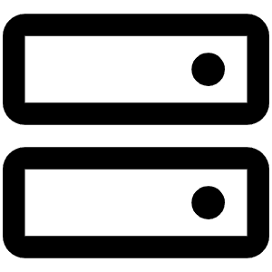 Hard Drives Icon from Phosphor Regular Set
