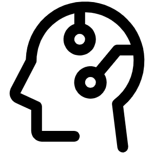 Head Circuit Icon from Phosphor Regular Set