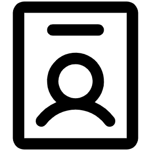 Identification Badge Icon from Phosphor Regular Set