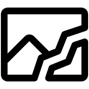 Image Broken Icon from Phosphor Regular Set