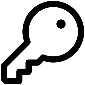 Key Icon from Phosphor Regular Set