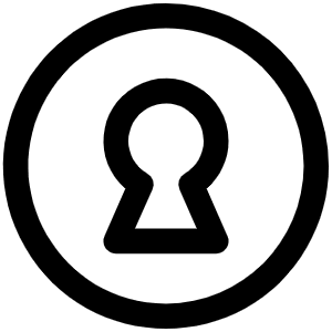 Keyhole Icon from Phosphor Regular Set