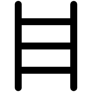 Ladder Simple Icon from Phosphor Regular Set