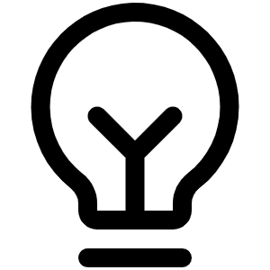Lightbulb Filament Icon from Phosphor Regular Set