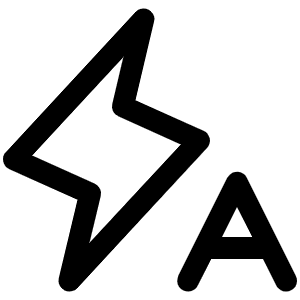 Lightning A Icon from Phosphor Regular Set