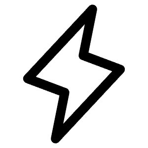 Lightning Icon from Phosphor Regular Set