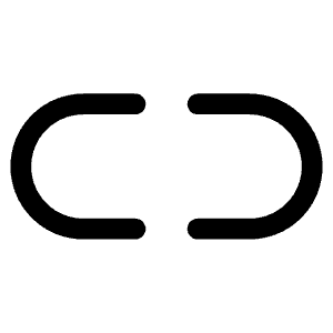 Link Simple Horizontal Break Icon from Phosphor Regular Set