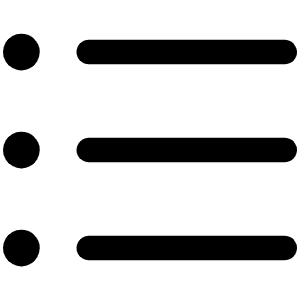 List Bullets Icon from Phosphor Regular Set