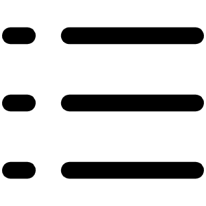 List Dashes Icon from Phosphor Regular Set