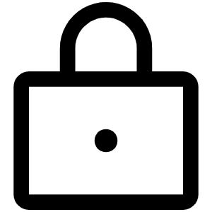 Lock Icon from Phosphor Regular Set