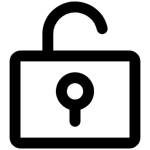 Lock Key Open Icon from Phosphor Regular Set