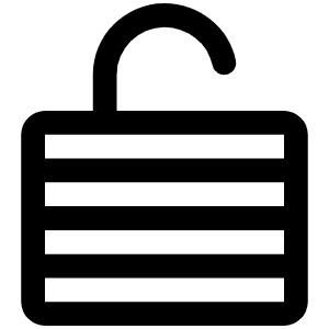 Lock Laminated Open Icon from Phosphor Regular Set