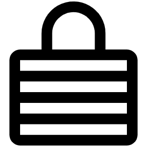 Lock Laminated Icon from Phosphor Regular Set
