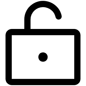 Lock Open Icon from Phosphor Regular Set