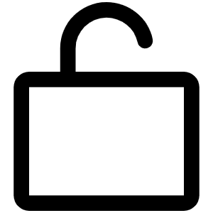 Lock Simple Open Icon from Phosphor Regular Set