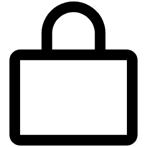 Lock Simple Icon from Phosphor Regular Set