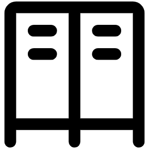 Lockers Icon from Phosphor Regular Set