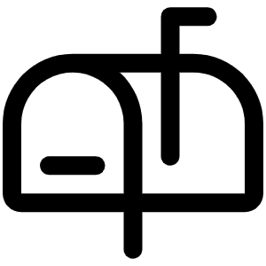 Mailbox Icon from Phosphor Regular Set