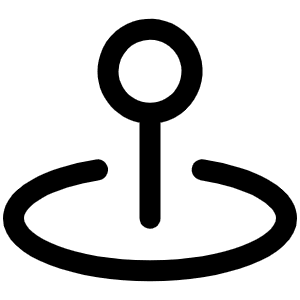 Map Pin Simple Area Icon from Phosphor Regular Set
