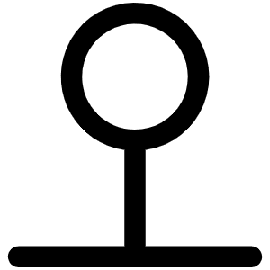 Map Pin Simple Line Icon from Phosphor Regular Set