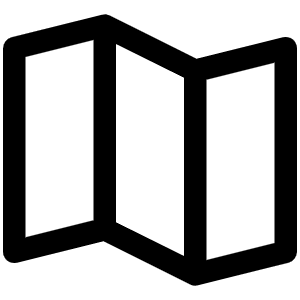 Map Trifold Icon from Phosphor Regular Set