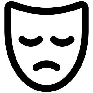 Mask Sad Icon from Phosphor Regular Set