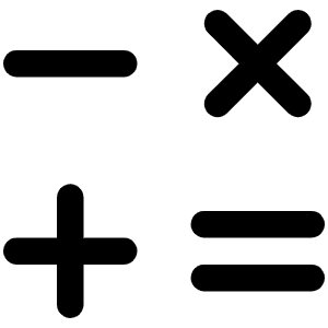 Math Operations Icon from Phosphor Regular Set