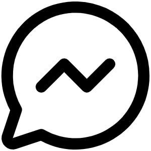 Messenger Logo Icon from Phosphor Regular Set