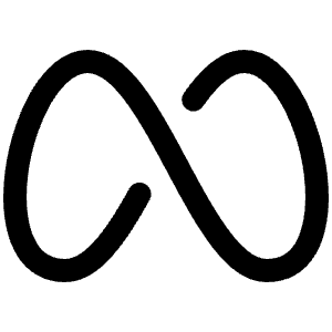 Meta Logo Icon from Phosphor Regular Set