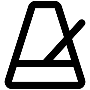 Metronome Icon from Phosphor Regular Set
