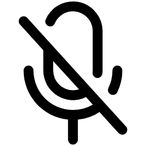 Microphone Slash Icon from Phosphor Regular Set