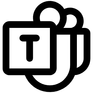 Microsoft Teams Logo Icon from Phosphor Regular Set