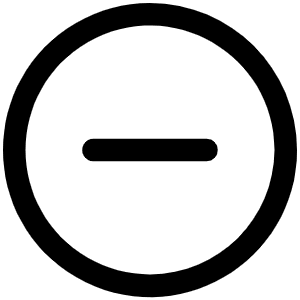 Minus Circle Icon from Phosphor Regular Set