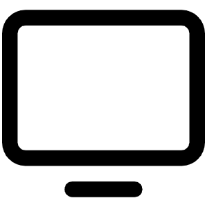 Monitor Icon from Phosphor Regular Set