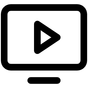 Monitor Play Icon from Phosphor Regular Set