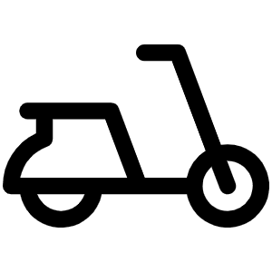 Moped Icon from Phosphor Regular Set