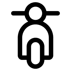 Moped Front Icon from Phosphor Regular Set