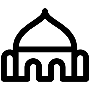 Mosque Icon from Phosphor Regular Set