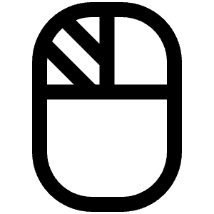 Mouse Left Click Icon from Phosphor Regular Set