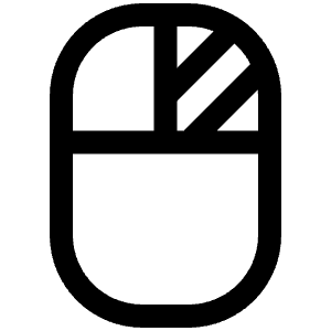 Mouse Right Click Icon from Phosphor Regular Set