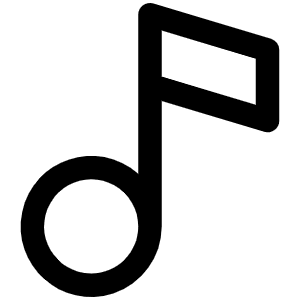 Music Note Icon from Phosphor Regular Set