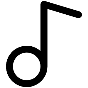 Music Note Simple Icon from Phosphor Regular Set