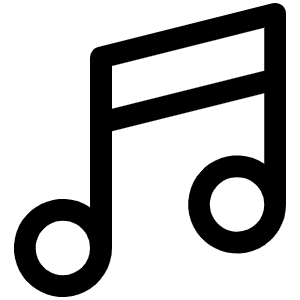 Music Notes Icon from Phosphor Regular Set