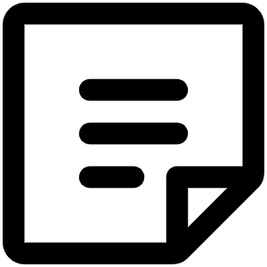 Note Icon from Phosphor Regular Set