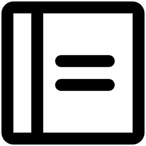 Notebook Icon from Phosphor Regular Set