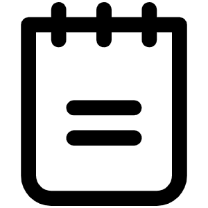 Notepad Icon from Phosphor Regular Set