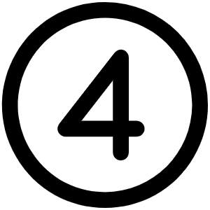 Number Circle Four Icon from Phosphor Regular Set